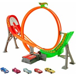 Hot Wheels. Трек "Божевільний форсаж" з 5 машинками(FCF18)
