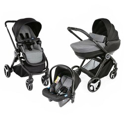Chicco. Коляска 3в 1 Trio Best Friend, колір сірий(8058664122721)
