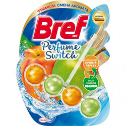 Bref. Туалетный блок Смена аромата Персик-Яблоко 50г (329803)