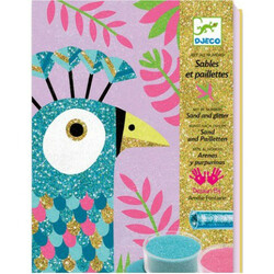 DJECO. Художній комплект малювання кольоровим піском "Сліпучі птахи"(3070900086630)
