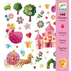 DJECO. Набір наклейок принцеса 160 шт(3070900088306)