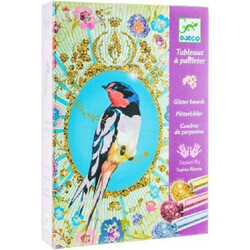DJECO. Художній комплект малювання блискітками птаха з блискітками(3070900095014)