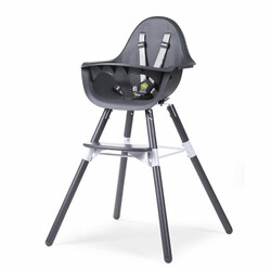 Childhome. Стул для кормления EVOLU 2 BLACK 2 in 1 (с бампером) (CHEVOCHBL)