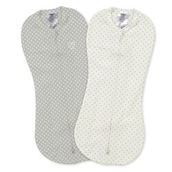 Swaddleme. Набір конвертів на блискавці Pod Grey/White Dot(2шт) (56156)