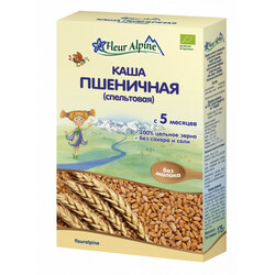 Fleur Alpine. Каша безмолочная пшеничная (спельтовая) от 5 мес. 175г. (632050)