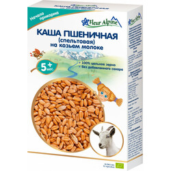 Fleur Alpine. Каша пшеничная (спельтовая) на козьем молоке от 5 мес. 200г. (002914)