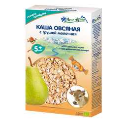 Fleur Alpine. Каша молочная овсяная с грушей от 5 мес. 200г. (632197)