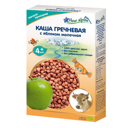 Fleur Alpine. Каша молочная гречневая с яблоком от 4 мес. 200г. (632173)