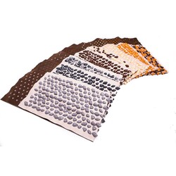 Онхиллспорт. Коврик с камушками DECO - Cluny 140х40 (бежевая основа) (AD-1274)