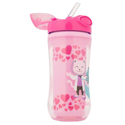 Dr. Brown's. Чашка-термос з твердимо носиком, рожевий 12+ місяців, 300 мл(TC01003 - INTL)