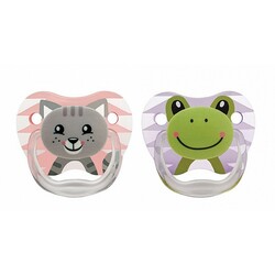 Dr. Brown's. Пустышка PreVent ортодонтическая ночная ( 0-6м+) 2 шт. (PV12014-ES)