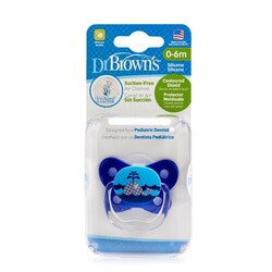 Dr. Brown's. Пустушка PreVent "Метелик", колір блакитний, 0-6 міс., 1 шт.(PV11407 - ES)