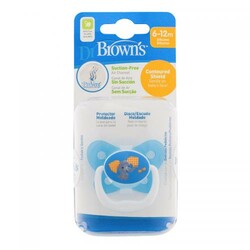 Dr. Brown's. Пустушка PreVent "Метелик", колір блакитний, 6-12 міс., 1 шт.(PV21404 - SPX)