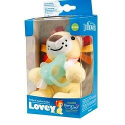 Dr. Brown's. Цельная силиконовая пустышка, в комплекте с игрушкой Львенок , 0–12 мес (AC121-P6)