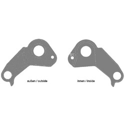 Ghost. Крюк на раму Ghost, Shimano Hanger MY2017 (B1) HT, GHM09-022 (FRHG0022)