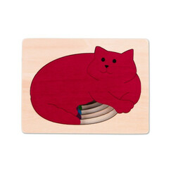 Hape. Серия пазлов Hape George Luck 5 Котов (E6514)