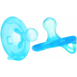 Nuby. пустышка Вишенка с естественным движения соска 6-36 мес 2 шт.в упак. (NV0202002)