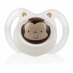 Nuby. Пустышка анатомическая, светится в темноте. 6m+ (1шт.уп.,в асорт) (5877)