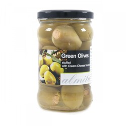 Almito. Оливки Королевские зеленые фарширован.сиром 320мл. (5200311704719)
