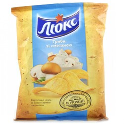 Люкс. Чипсы сметана-грибы 71г. (7622210176165)