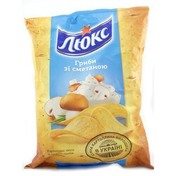 Люкс. Чипсы сметана-грибы 133г. (7622210176226)