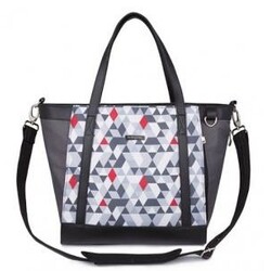 BabyOno Сумка для мамы Unique c матрасиком для пеленания Tреугольники (1502/01)