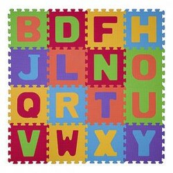 BabyOno. Пазлы мягкие 16 шт. БУКВЫ (280)