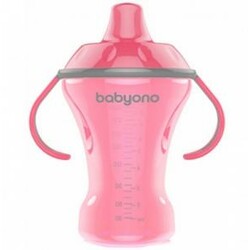 BabyOno. Кружка- непроливайка с твердым носиком 260мл Natural Nursing (1457)