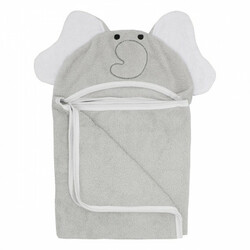 Bubaba.Полотенце с уголком слоник серый 110х75 (8002981)