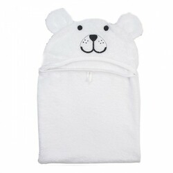 Bubaba.Полотенце с уголком, 110х75, медведь бел (8001132)