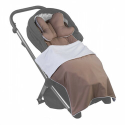 Puer Brown.Вкладыш в коляску с подушкой Brown no.4 (8001470)