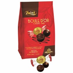 Zaini. Конфеты Boule D'or с какао кремом темный шоколад (8004735108170)