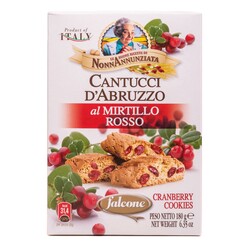 Falcone. Печенье Кантучини с клюквой 180г. (8023696004994)