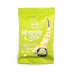 Козацька слава. Арахіс смажений солоний смак васаби  30г. (4820237810168)