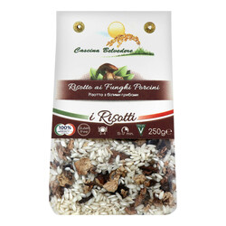 Рис Cascina Belvedereз Ризотто з білими грибами 250г. (8032542740023)