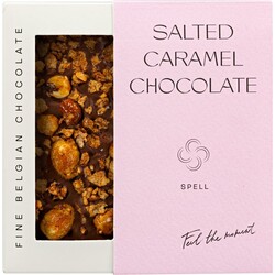 Spell. Шоколад с соленой карамелью, карамелизированными хлопьями и фундуком 100 г (4820207310902)