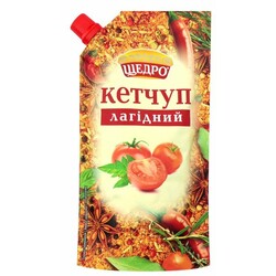 Щедро. Кетчуп Нежный д/п  250г. (4823097405932)