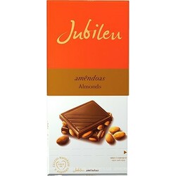 Jubileu. Шоколад молочный с миндалем 100г. (5601055008314)
