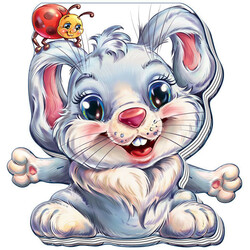 Ранок. Кумедні лапки: Зайчик, укр. (6748)