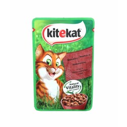 Kitekat. Влажный корм для котов говядина в соусе (799546)