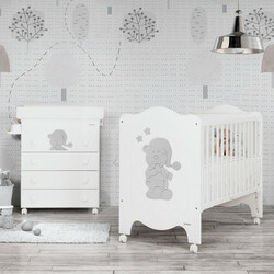 Trama.Комод Eco Sleepy Bear Matt Silver (8312644)