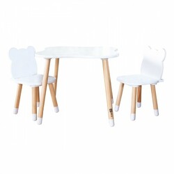 FreeON.Набор мебели Bear дерево (стол,2 стула) (8002944)