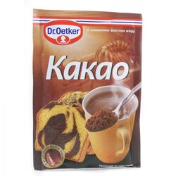 Dr.Oetker. Какао порошок добавка для выпечки 50г. (5941132006254)