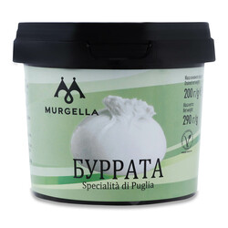 Murgella. Сыр Буррата 56% кор/мол 120г. (8014745016662)