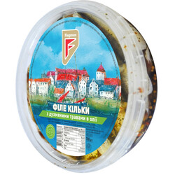 Flagman. Килька филе с душистыми травами в масле 150г. (4820186620887)