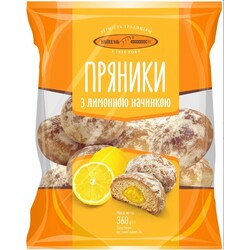 Київхліб. Пряники с лимонной начинкой 360г. (4820227211777)
