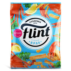 Flint. Сухарики зі смаком краба 70г. (4820182742866)