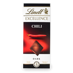 Lindt. Шоколад Excellence швейцарский с перцем чили 100г( 7610400270427)
