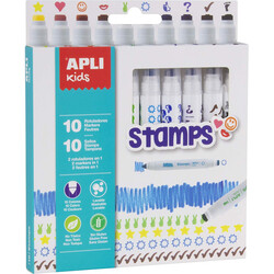 Apli Kids. Цветные маркеры-штампы (8410782168072)