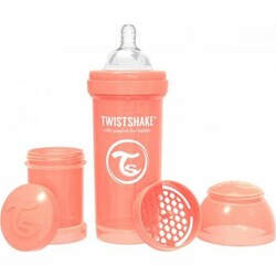 Twistshake. Антиколиковая бутылочка 180мл, светло-персиковая (69862)